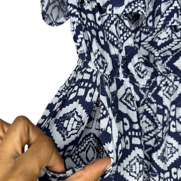 Charlotte Russe Blue and White Mini Dress - Picture 6 of 9